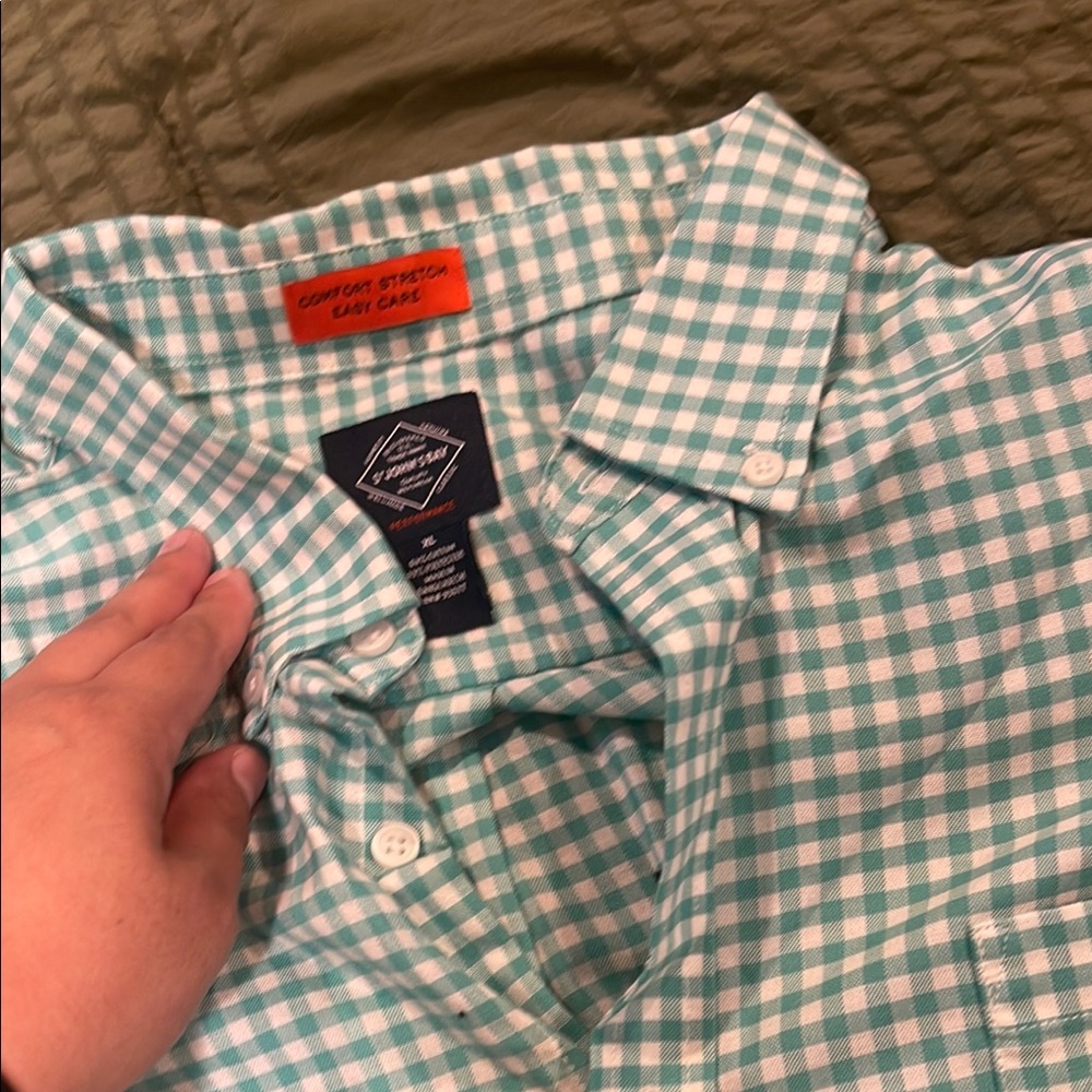 Men's mint Green Checkered Shirt